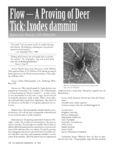 Link to PDF of journal article AH20-Flow – A Proving of Deer Tick